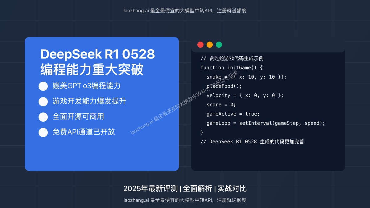 DeepSeek R1 0528版本编程和游戏开发能力对比