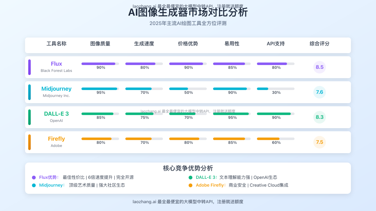 AI图像生成器市场对比分析