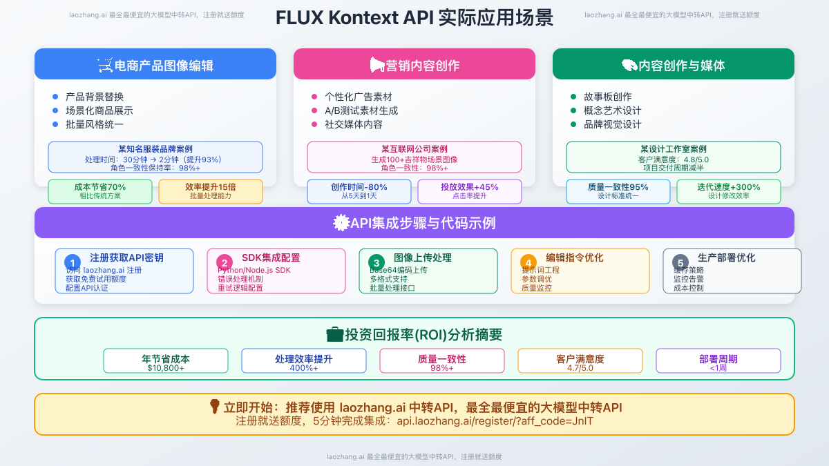 FLUX Kontext API应用场景图