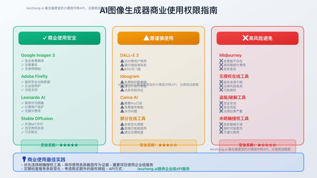 AI图像生成器商业使用权限指南