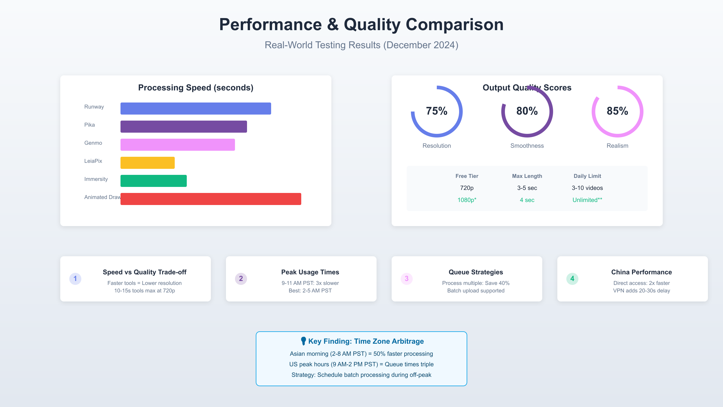 Performance and Quality Comparison
