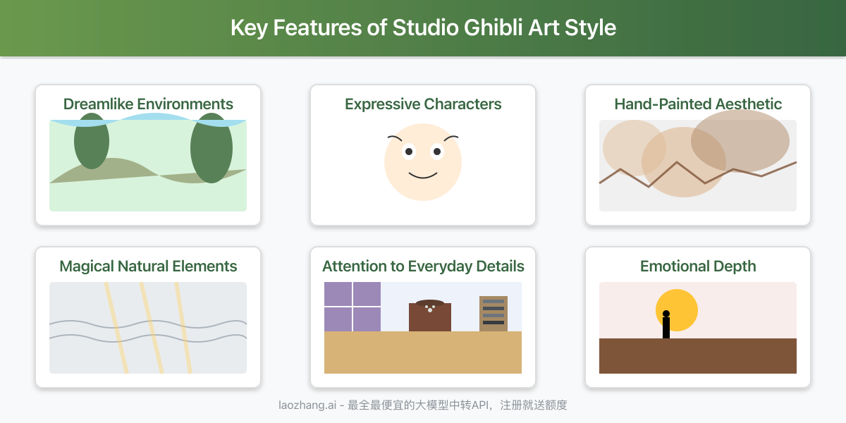 Key characteristics of Studio Ghibli art style