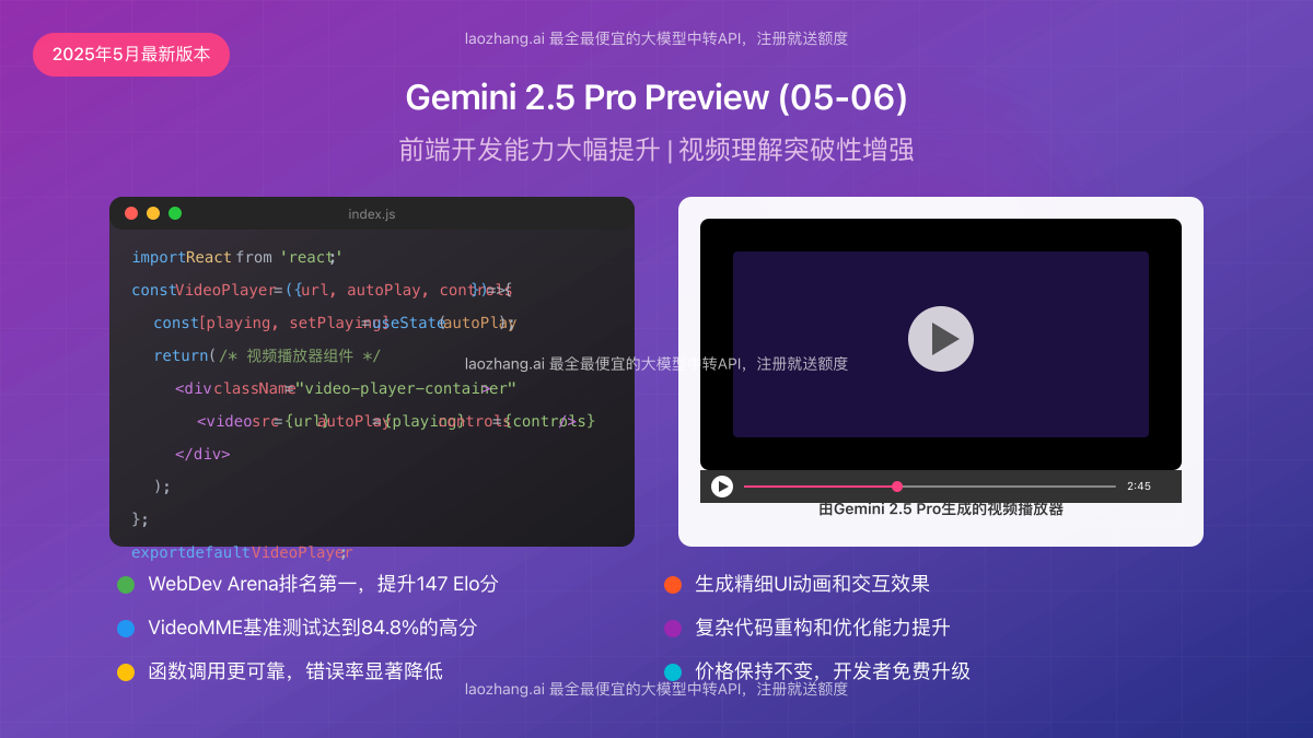 Gemini 2.5 Pro Preview(05-06)编程能力提升示意图