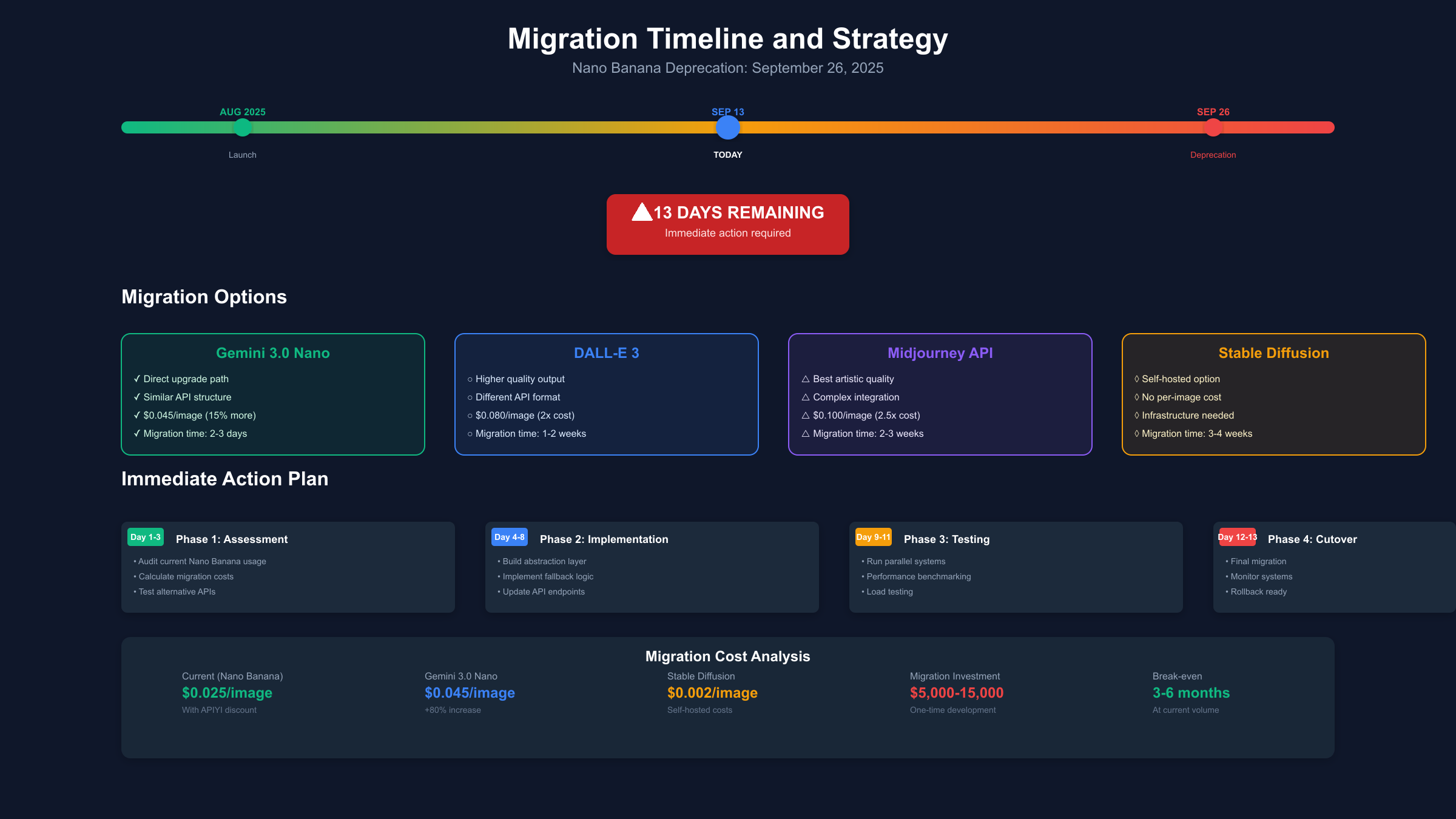 Migration Timeline and Strategy
