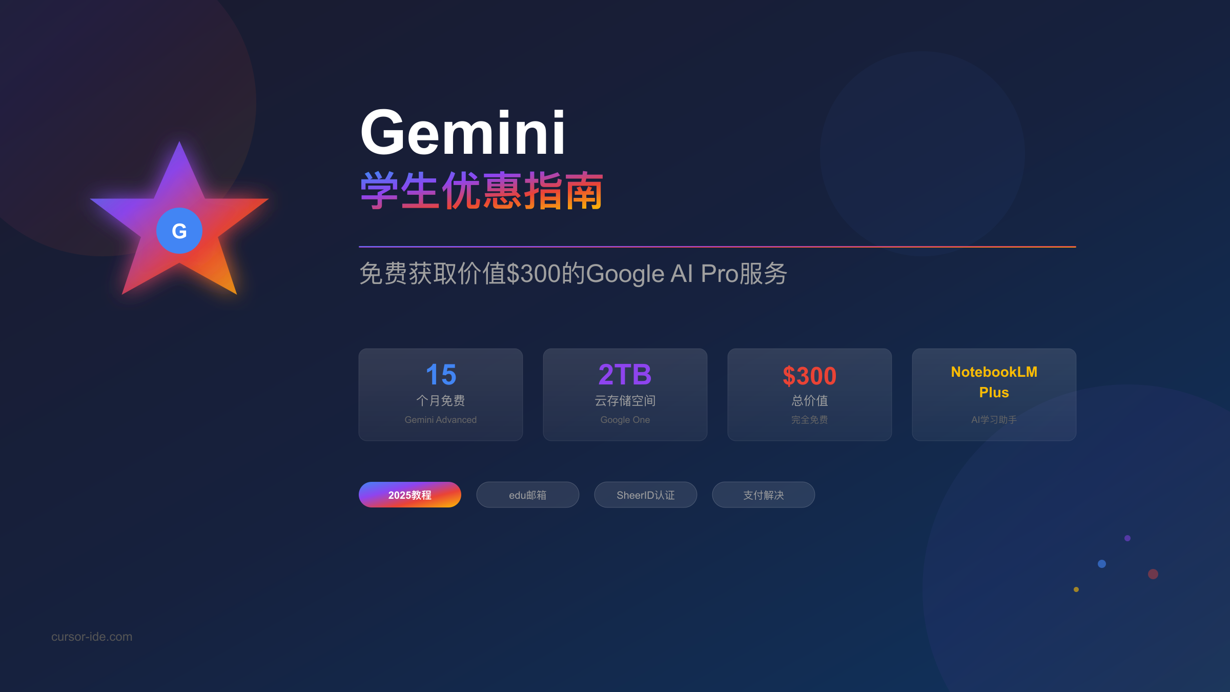 Gemini学生优惠完整指南：15个月免费获取Google AI Pro服务