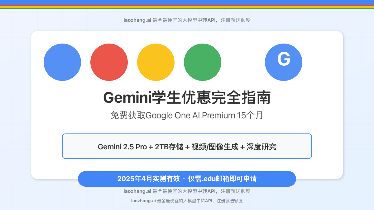 Gemini学生优惠申请攻略封面