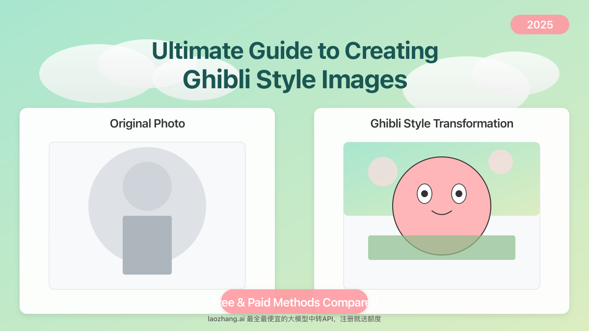 Before and after comparison of photos transformed into Studio Ghibli style using AI
