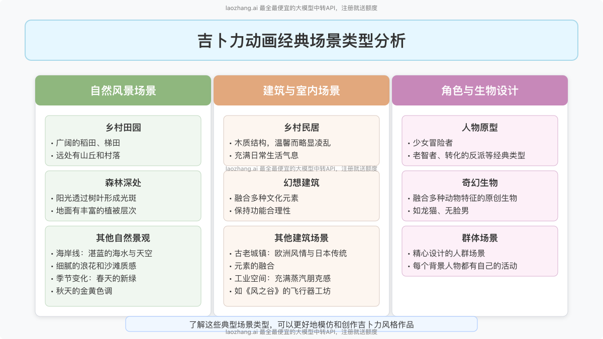 吉卜力动画经典场景类型分析