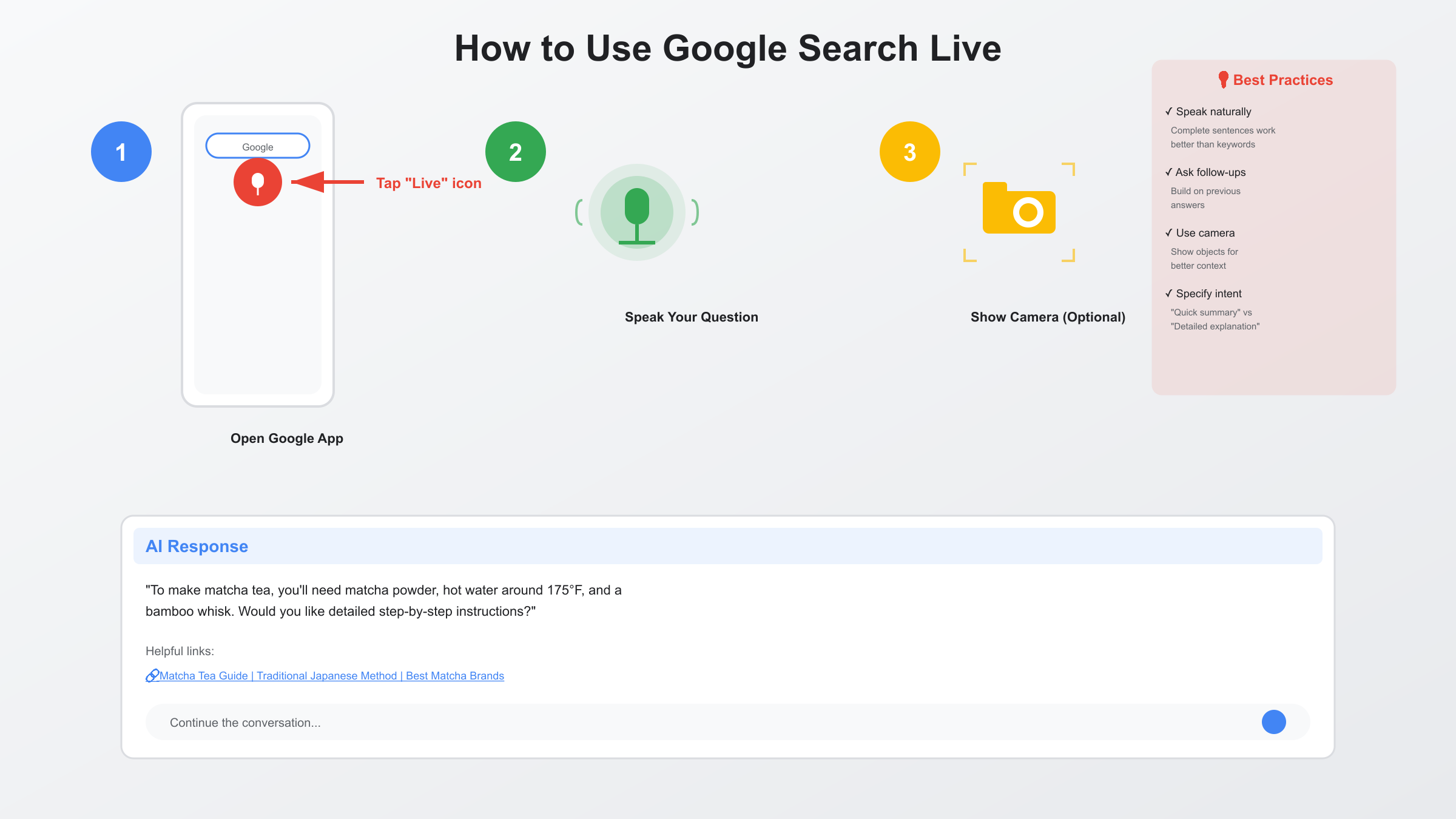 Google Search Live Usage Guide