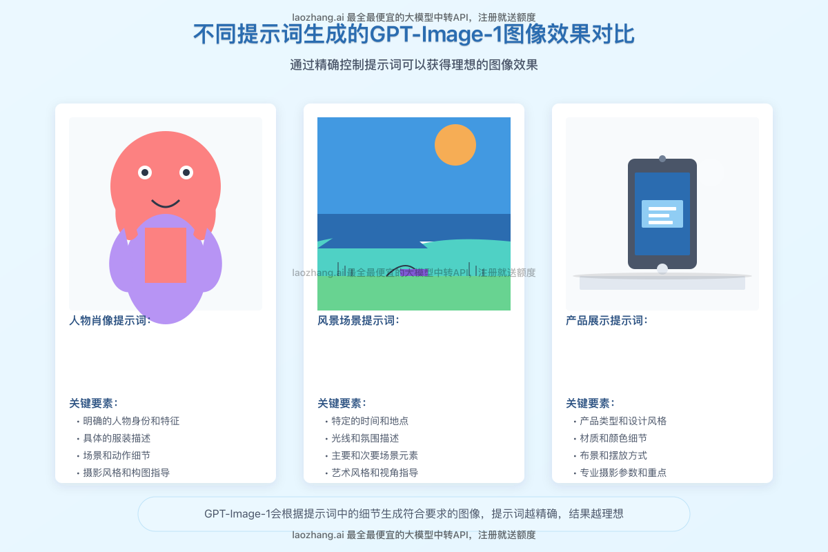 不同提示词生成的图像对比