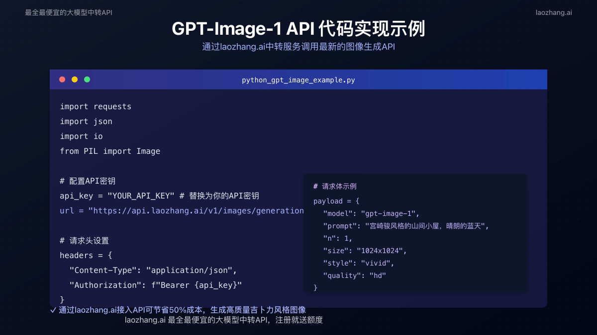 GPT-Image-1 API代码示例截图