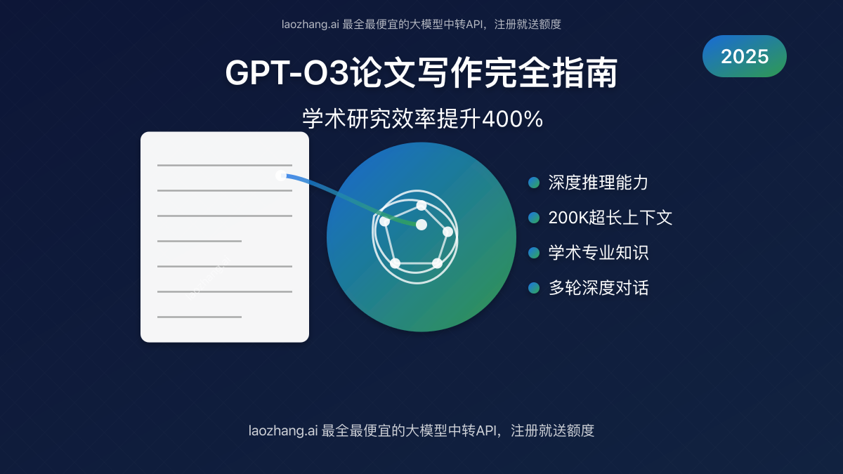 GPT-O3论文写作指南封面图