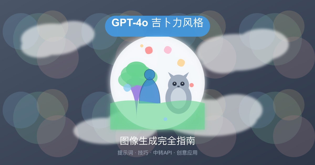 吉卜力风格图像生成教程-GPT4o提示词技巧完全指南