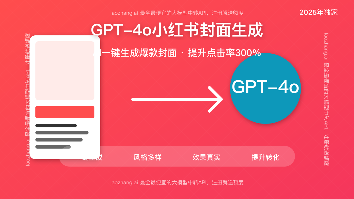 GPT-4o小红书封面生成完全指南