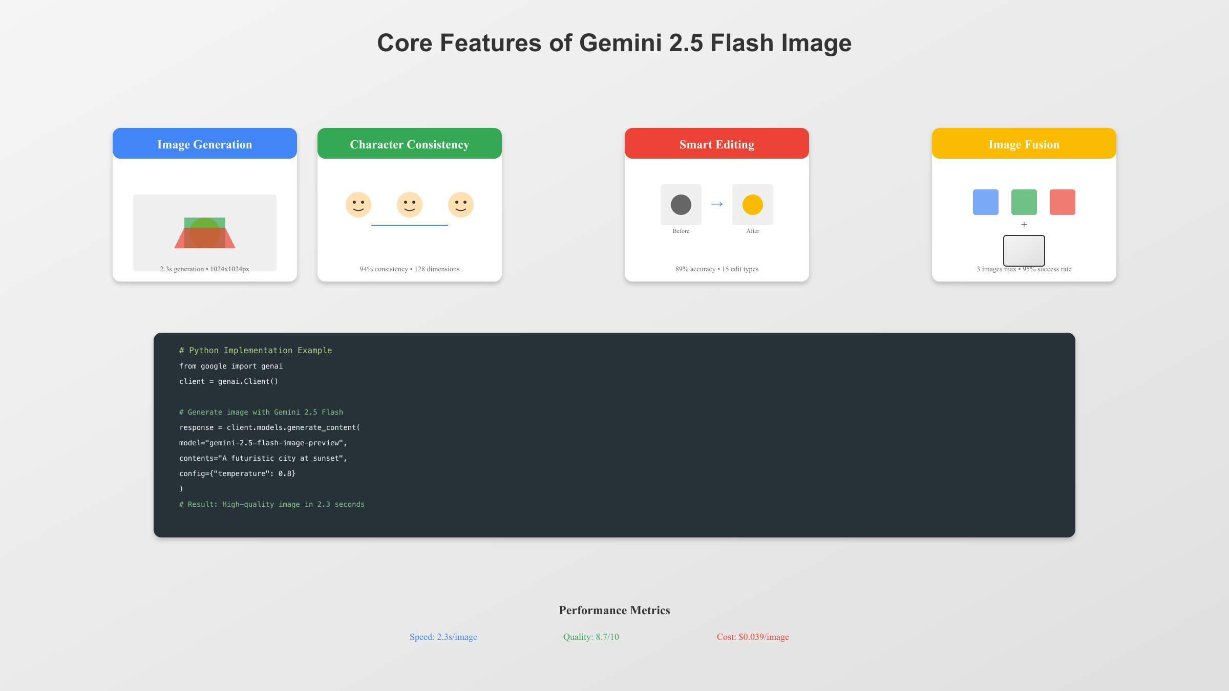 Gemini 2.5 Flash Image Core Features