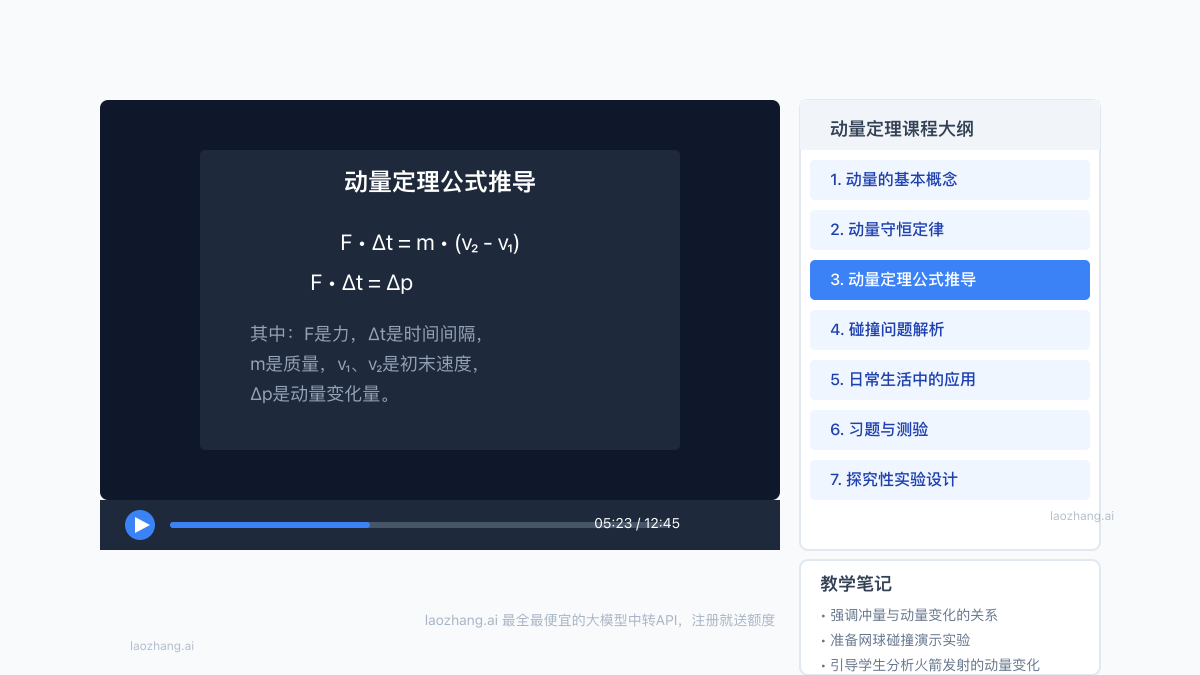 Manus AI创建的教育内容示例