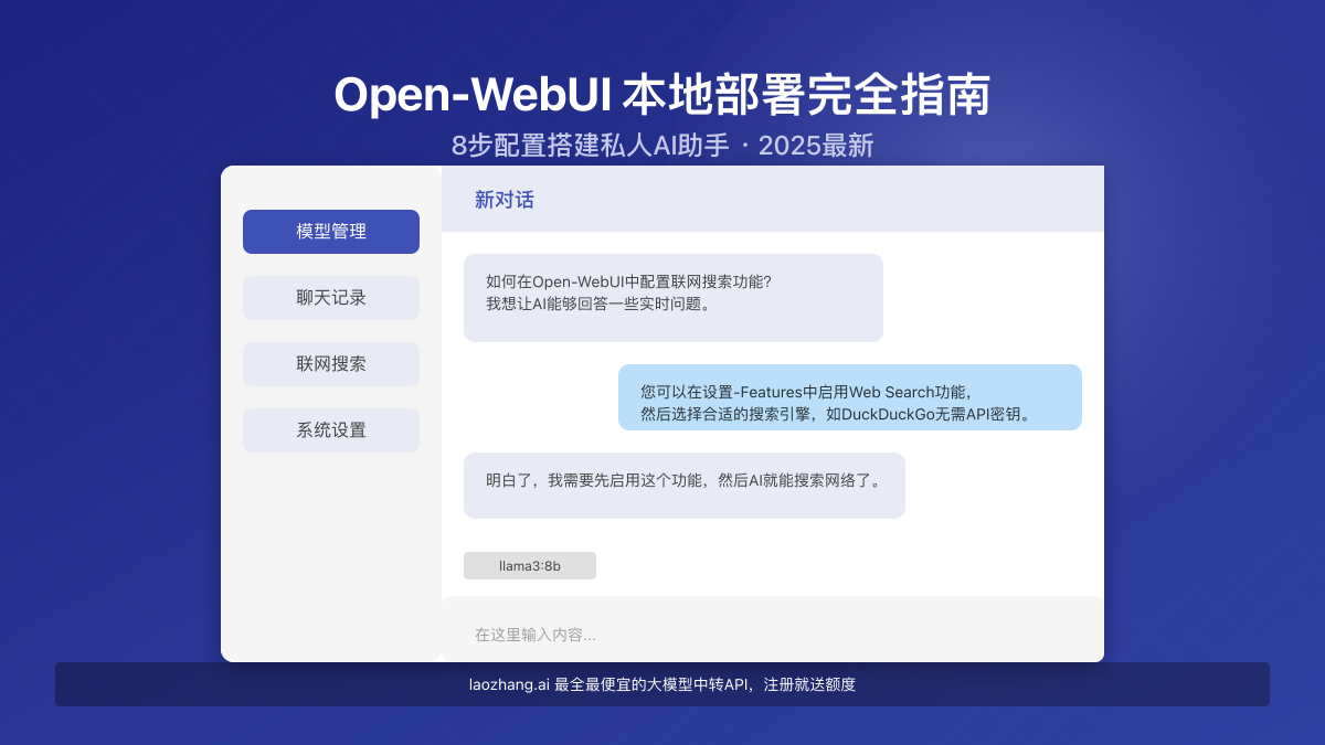 Open-WebUI本地部署效果展示