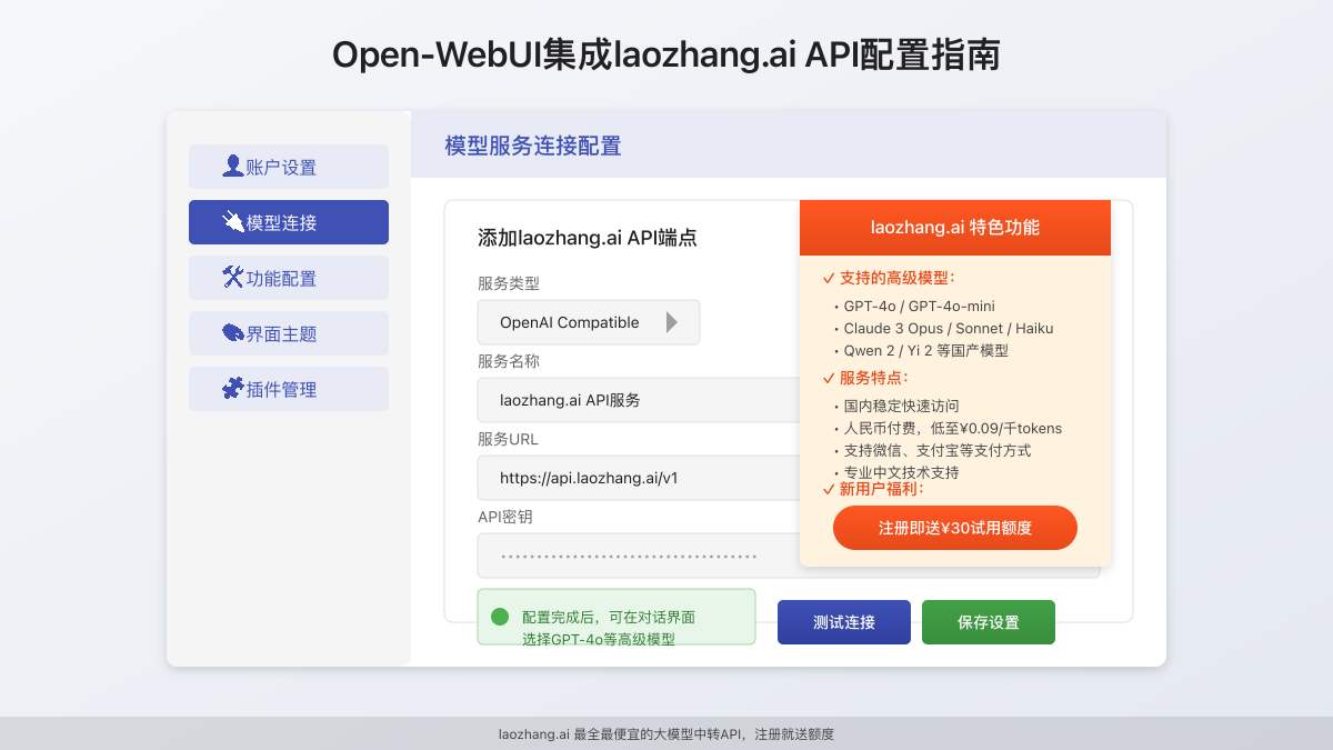laozhang.ai API在Open-WebUI中的配置