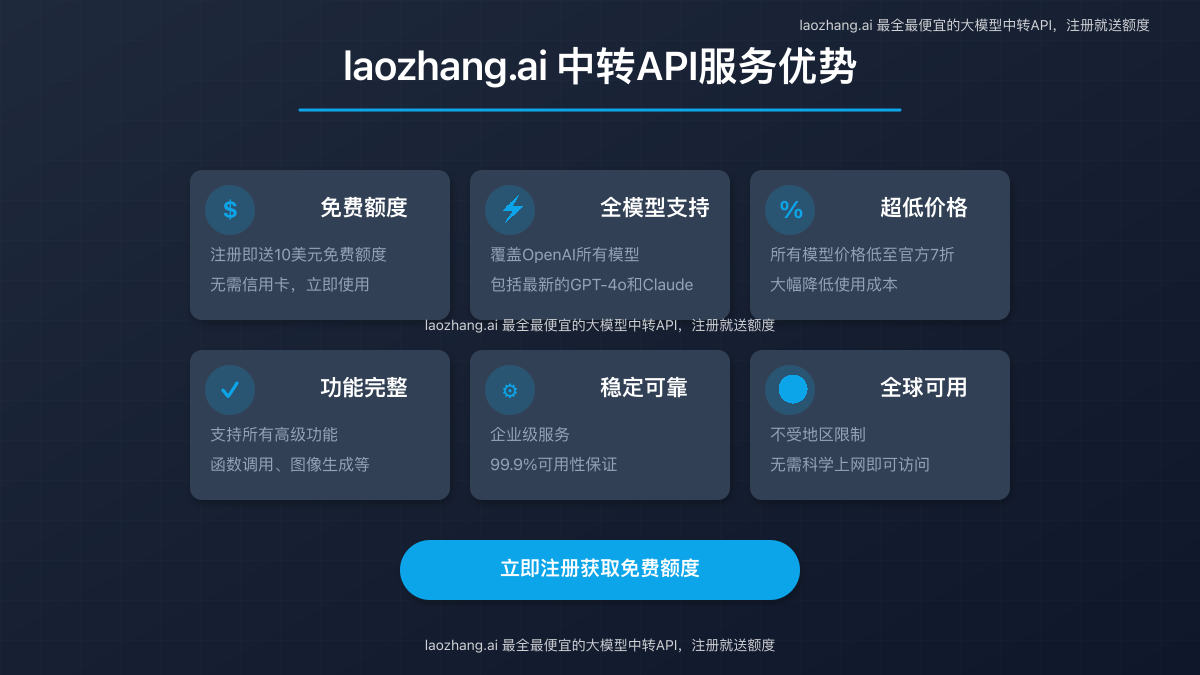 laozhang.ai API服务优势