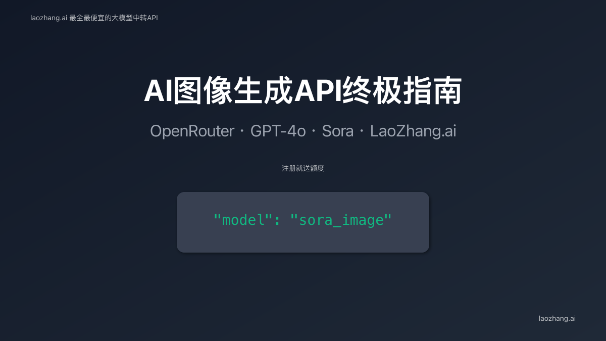 AI图像生成API终极指南封面