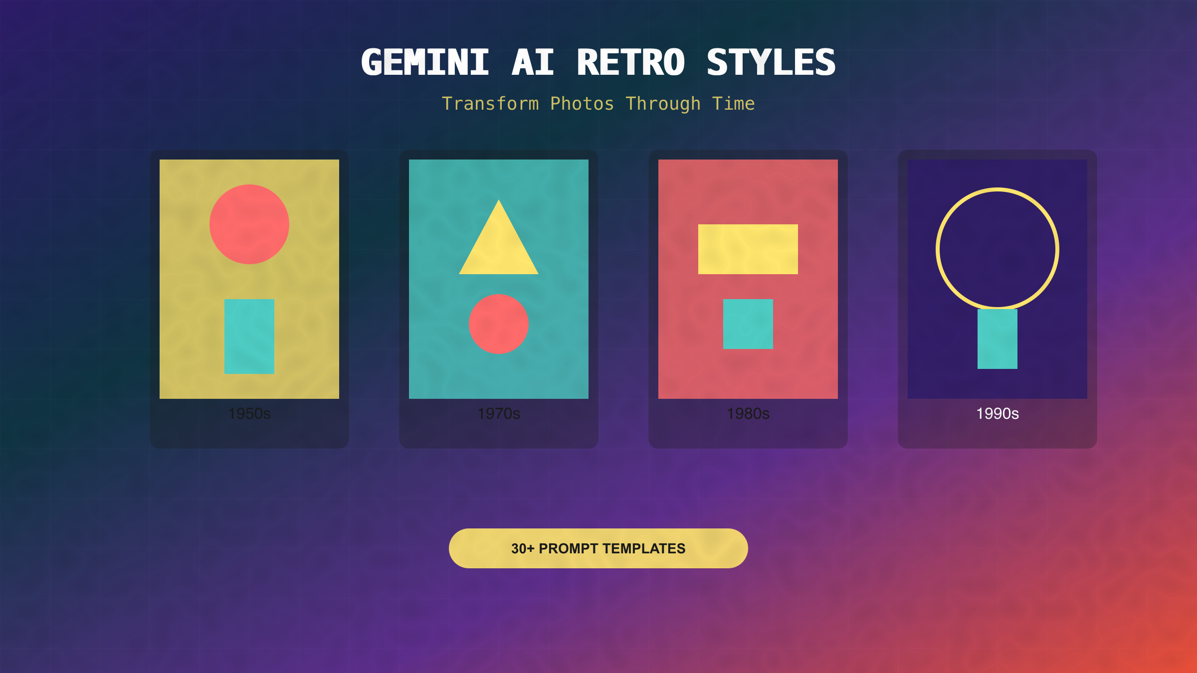 Gemini AI Retro Style Transformation Examples