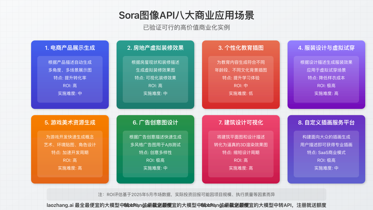 Sora图像API八大商业应用场景展示