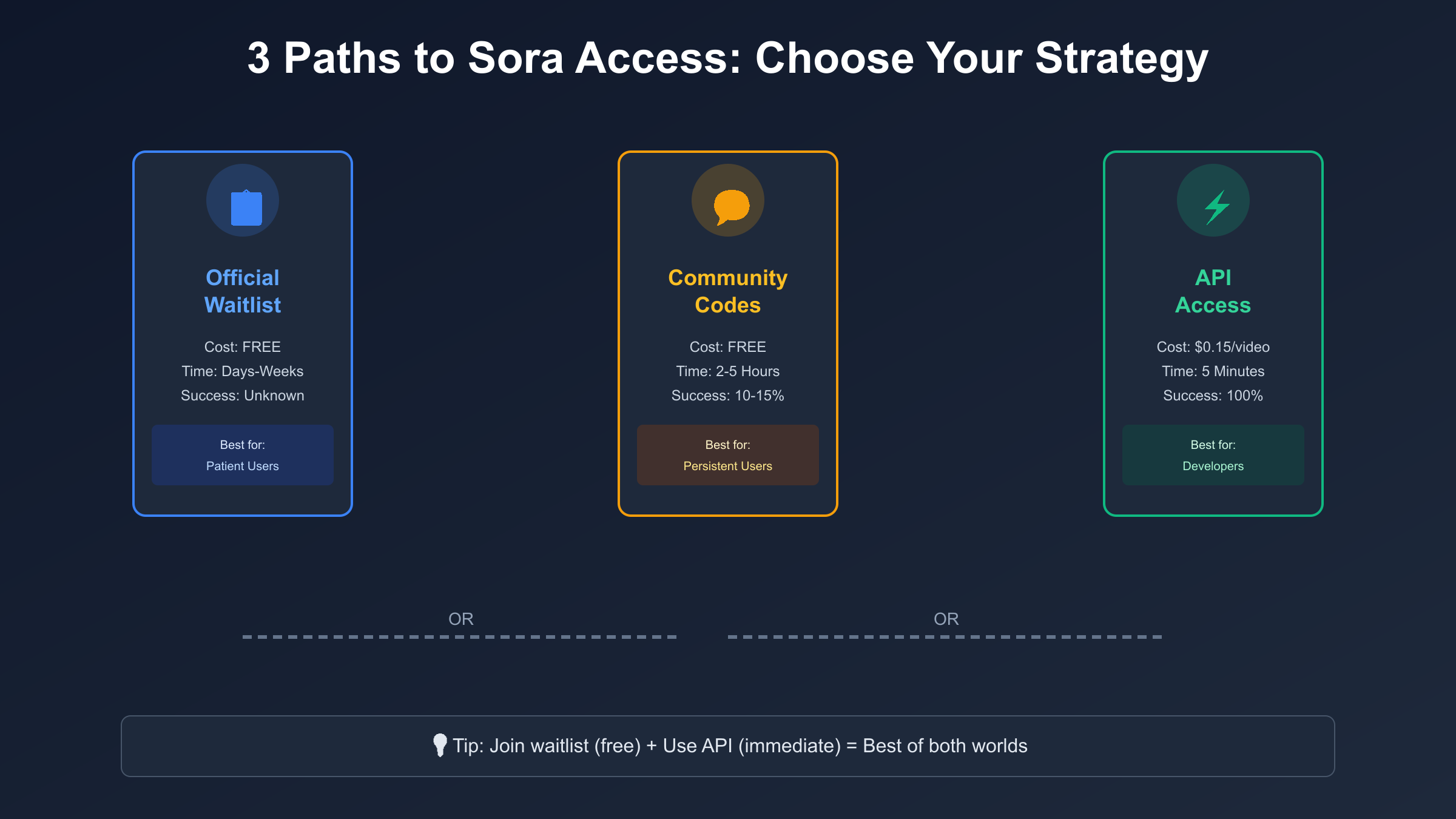 Sora API Access Methods Comparison