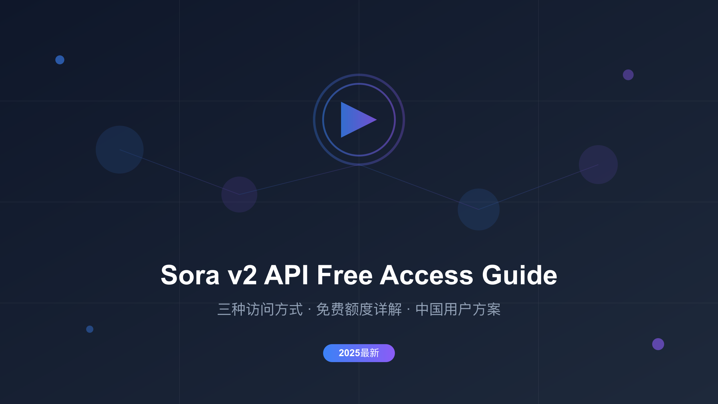 Sora v2 API访问方式对比